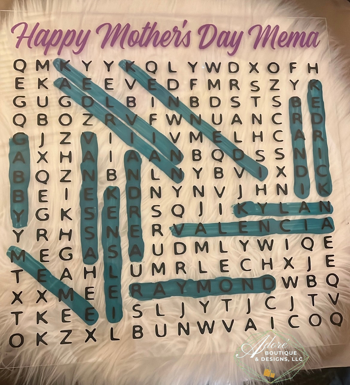 Acrylic Word Search Stand