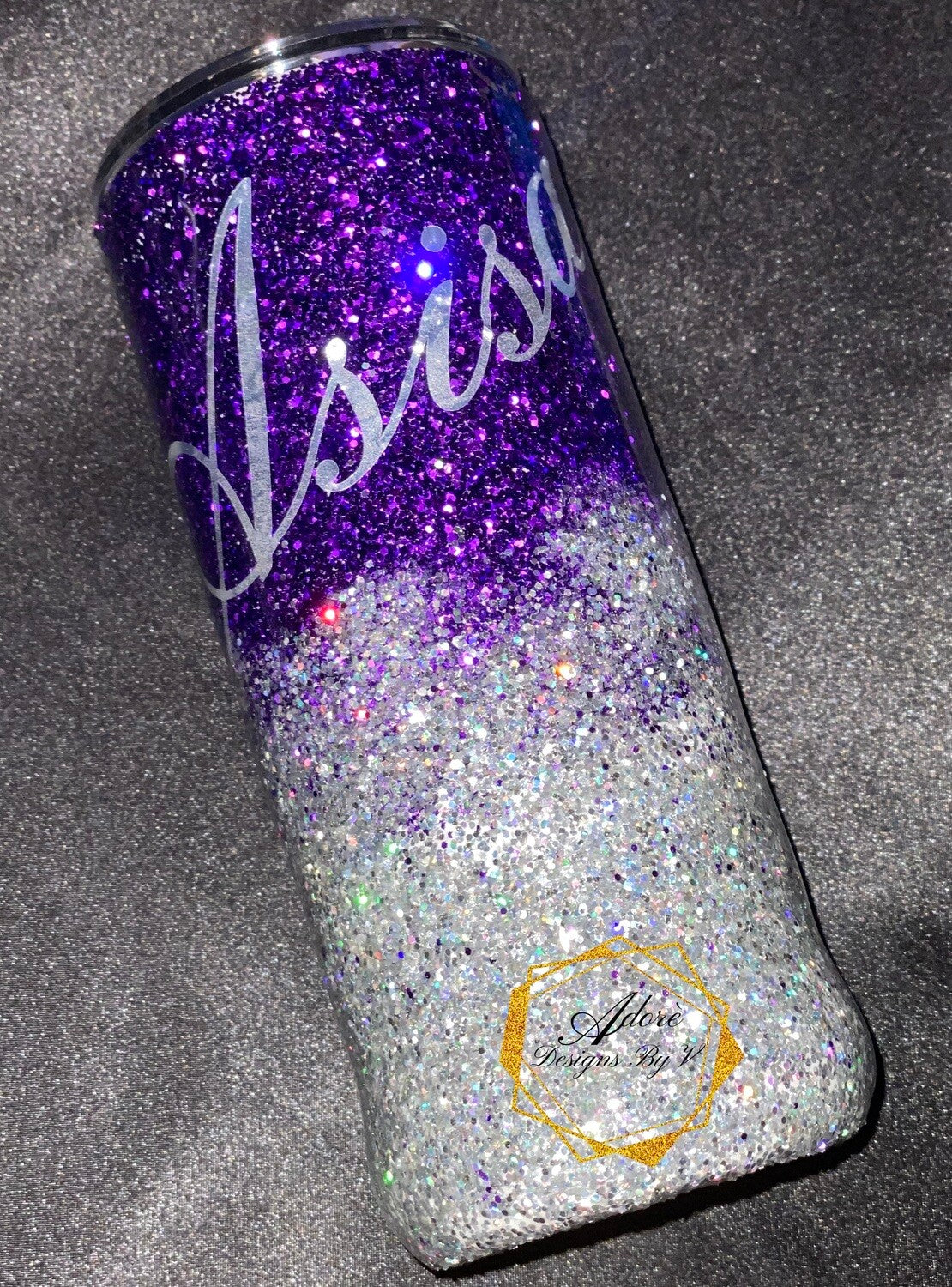 Personalized Glitter Tumbler