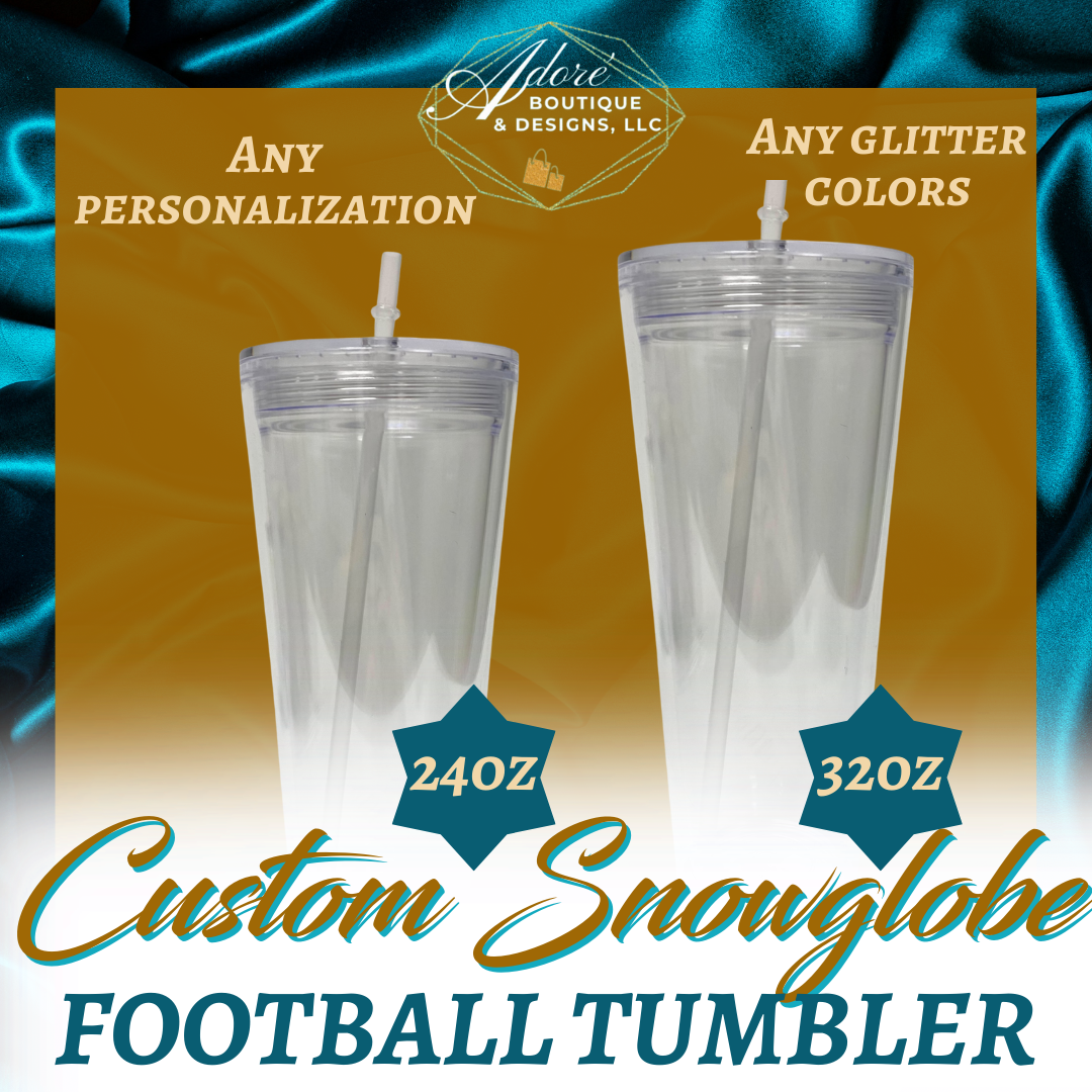 Football Snowglobe Tumbler