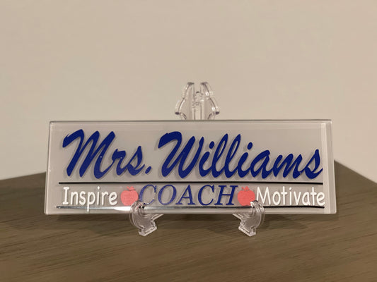 Personalized Teacher/Coach Plaque