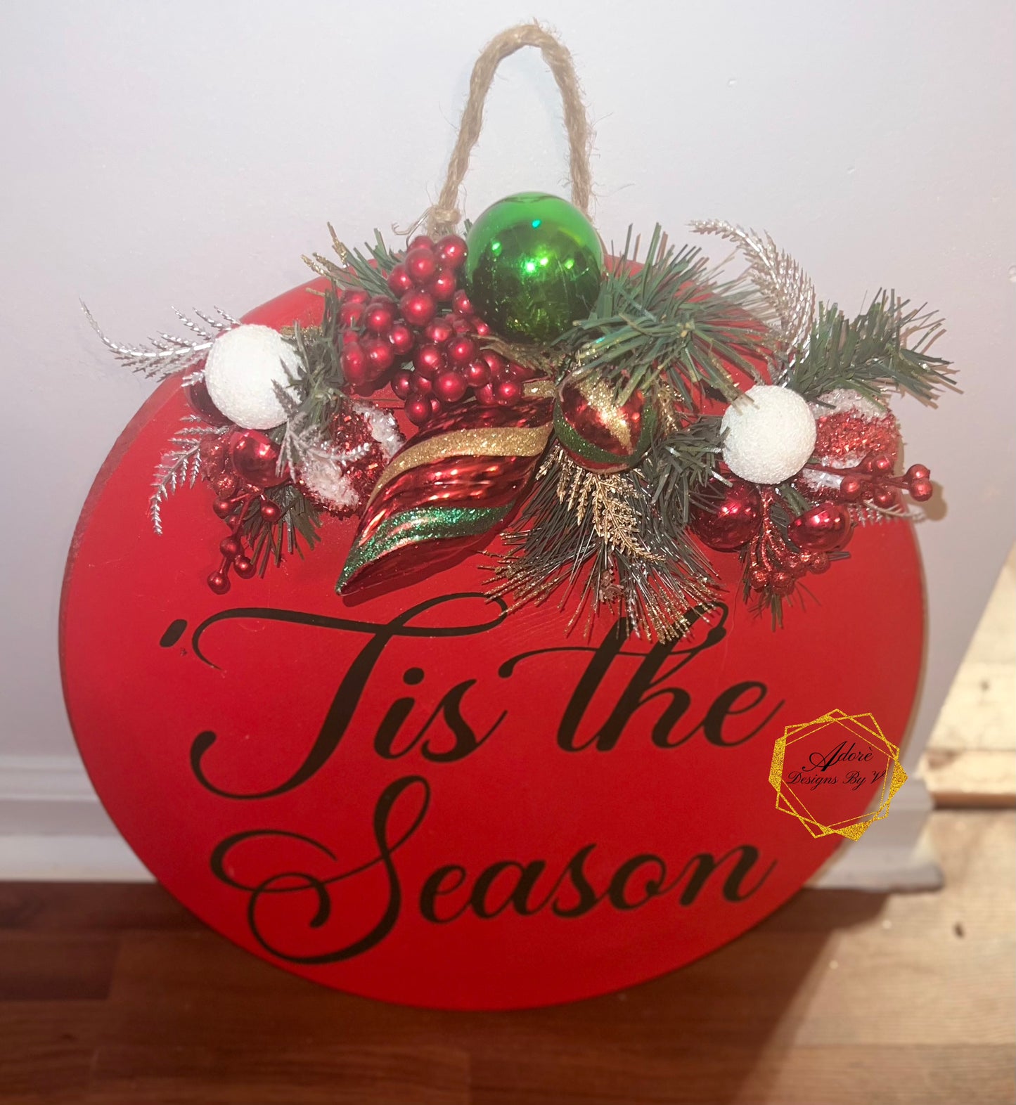 Tis the Season Door Hanger