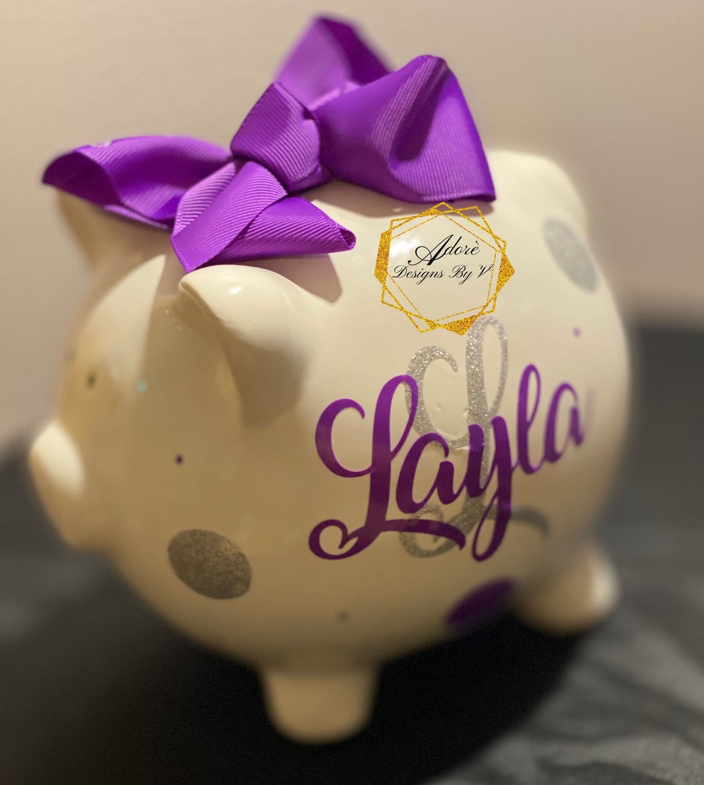 Personalized Ceramic Piggy Bank