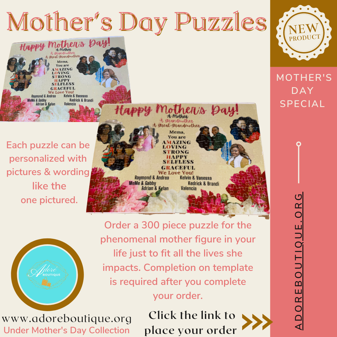 300 piece Personalized Mother's Day Puzzle