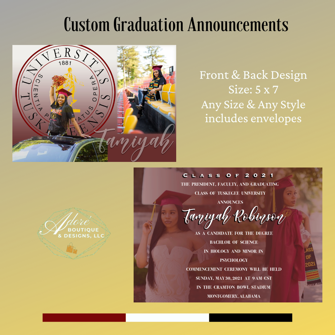 Custom Graduation Announcement Design